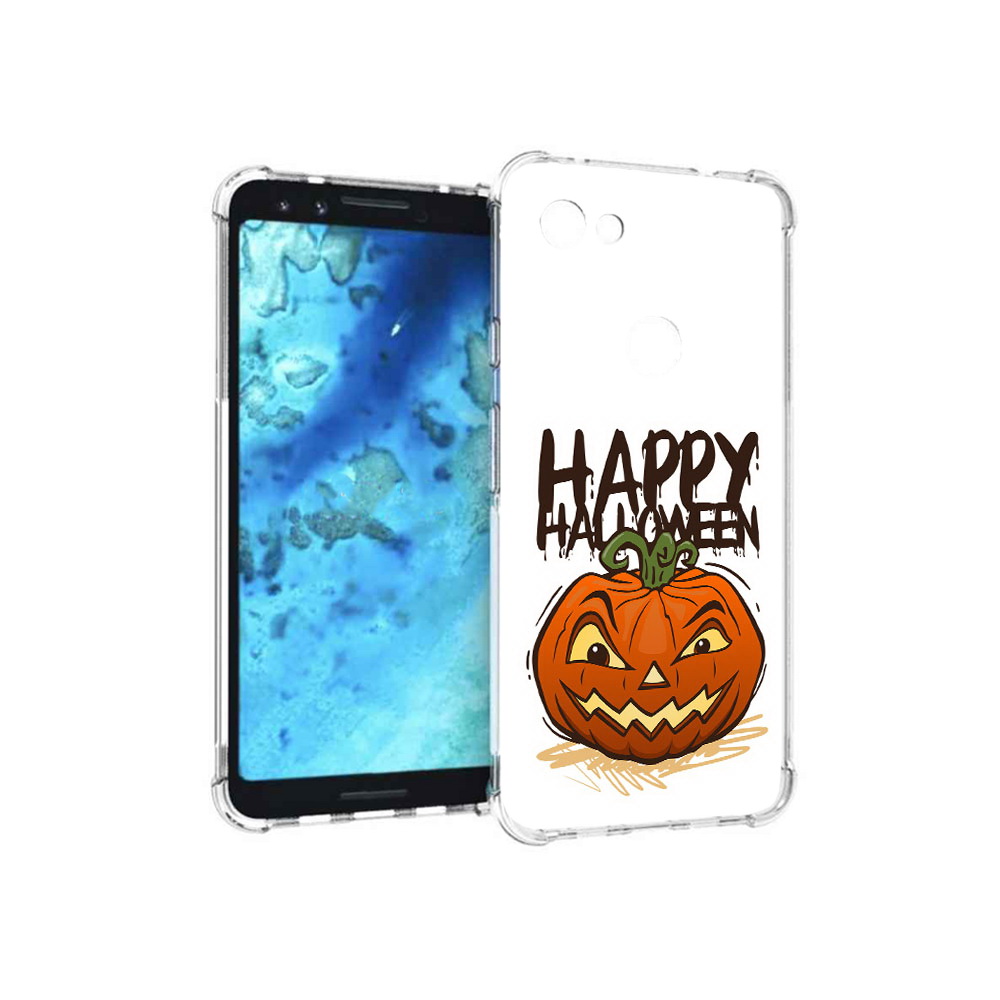 

Чехол MyPads Tocco для Google Pixel 3 Хэллоуин счастливый, Прозрачный, Tocco