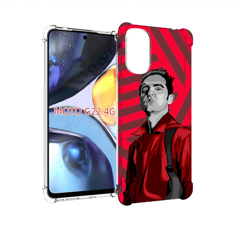 

Чехол MyPads Берлин-бумажный-дом для Motorola Moto G22 4G, Прозрачный, Tocco