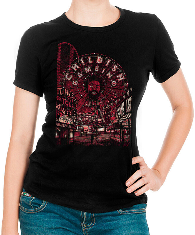 

Футболка женская Dream Shirts Childish Gambino - Дональд Гловер 1 черная 2XL, Черный, Childish Gambino - Дональд Гловер 1