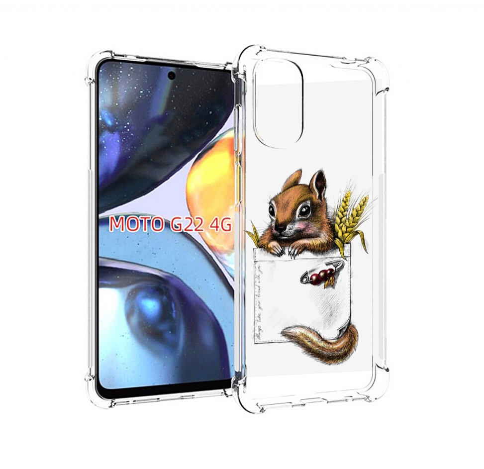 

Чехол MyPads Белочка для Motorola Moto G22 4G, Прозрачный, Tocco