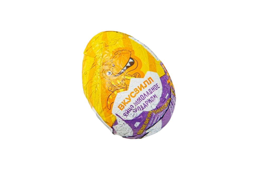 Яйцо шоколадное ВкусВилл Динозаврики с подарком 20 г