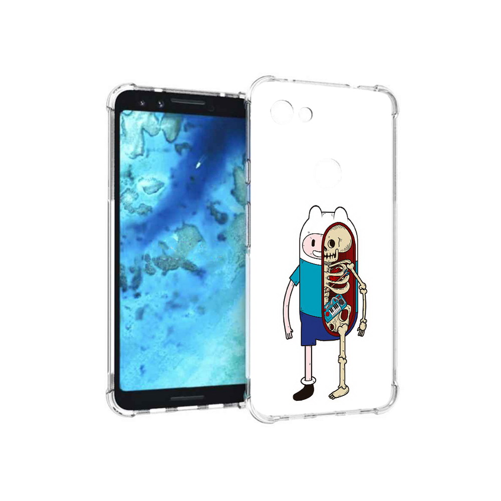 

Чехол MyPads Tocco для Google Pixel 3 Финн скелет, Прозрачный, Tocco
