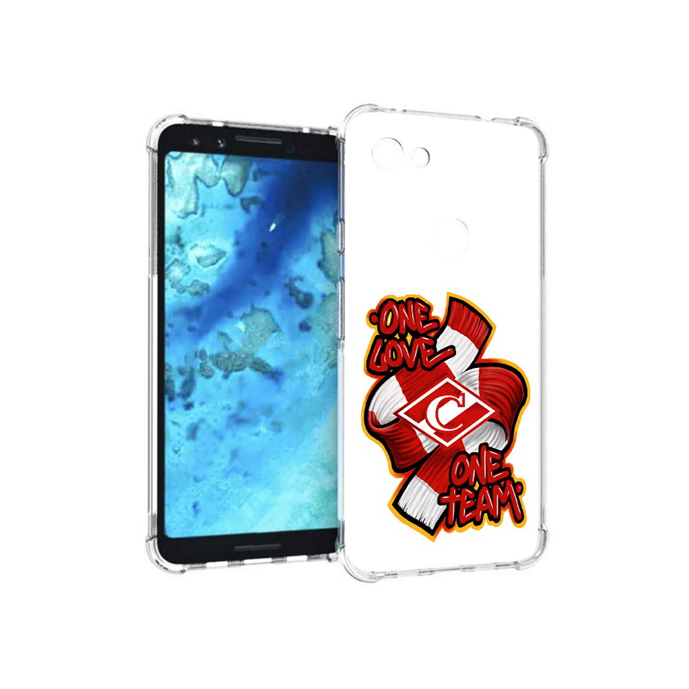 

Чехол MyPads Tocco для Google Pixel 3 ФК спарак 1 любовь, Прозрачный, Tocco