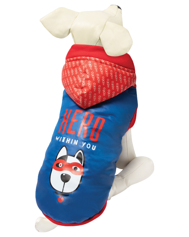 фото Попона для собак triol герой утепленная m размер 30 см красно-синий