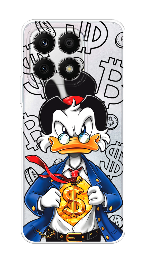 

Чехол на Honor X8A "Scrooge Goldman", Черный;белый;синий, 6120750-1