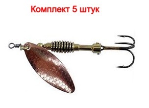 фото Блесна вращающаяся rublex celta long, №3, cobre, (1 штука в комплекте)