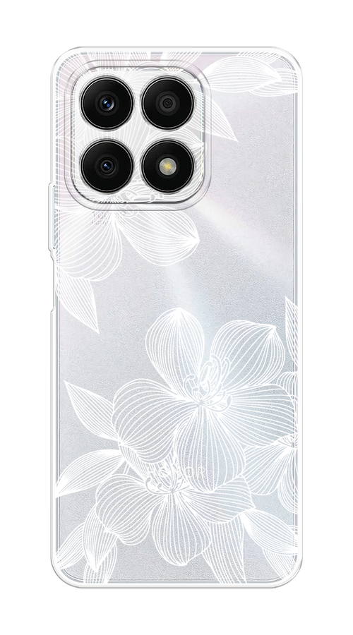 

Чехол на Honor X8A "Крокус", Белый;прозрачный, 6120750-1