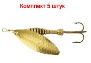 фото Блесна вращающаяся rublex celta long, №1, oro, (1 штука в комплекте)