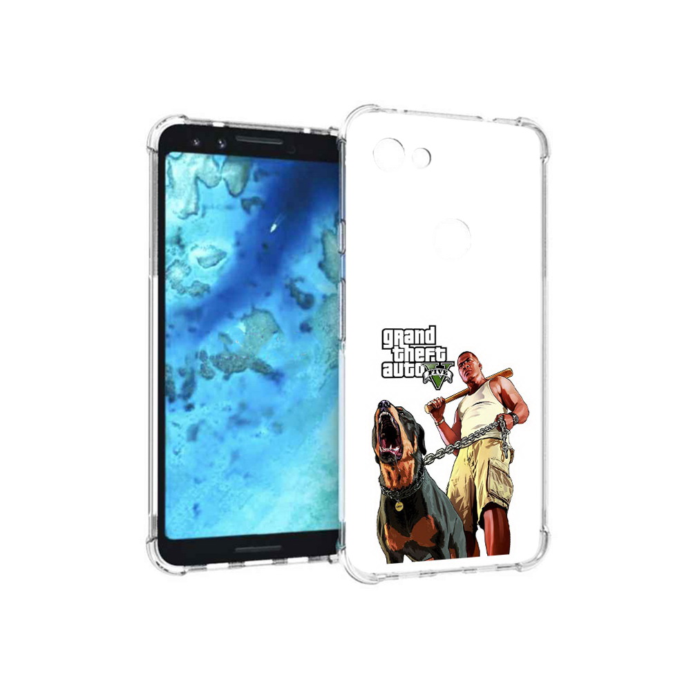 

Чехол MyPads Tocco для Google Pixel 3 GTA грозная собака, Прозрачный, Tocco