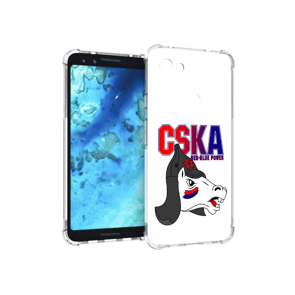 

Чехол MyPads Tocco для Google Pixel 3 ФК ЦСК лошадка россия, Прозрачный, Tocco