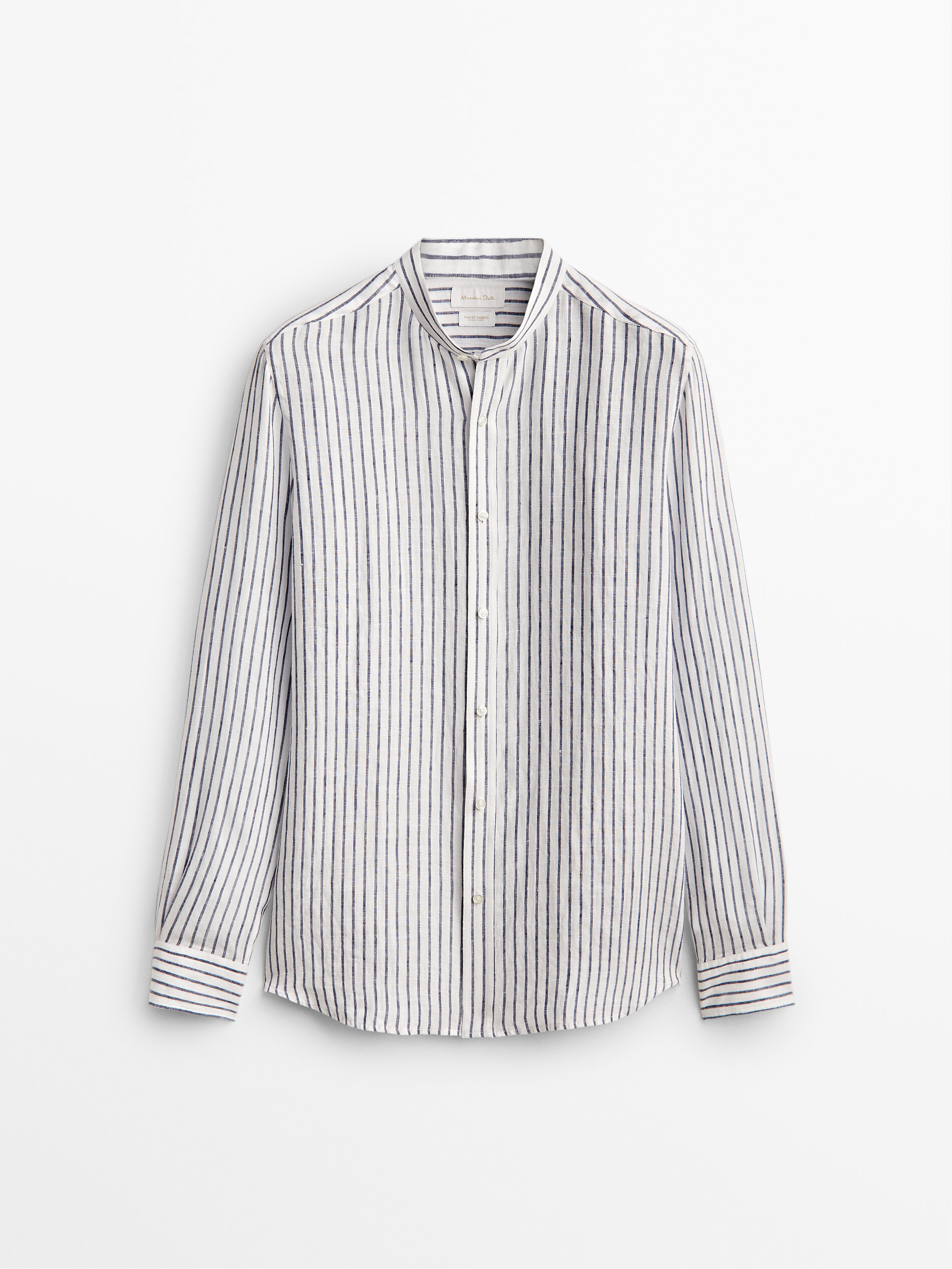 

Рубашка мужская Massimo Dutti 00189478401 синяя 2XL, 00189478401