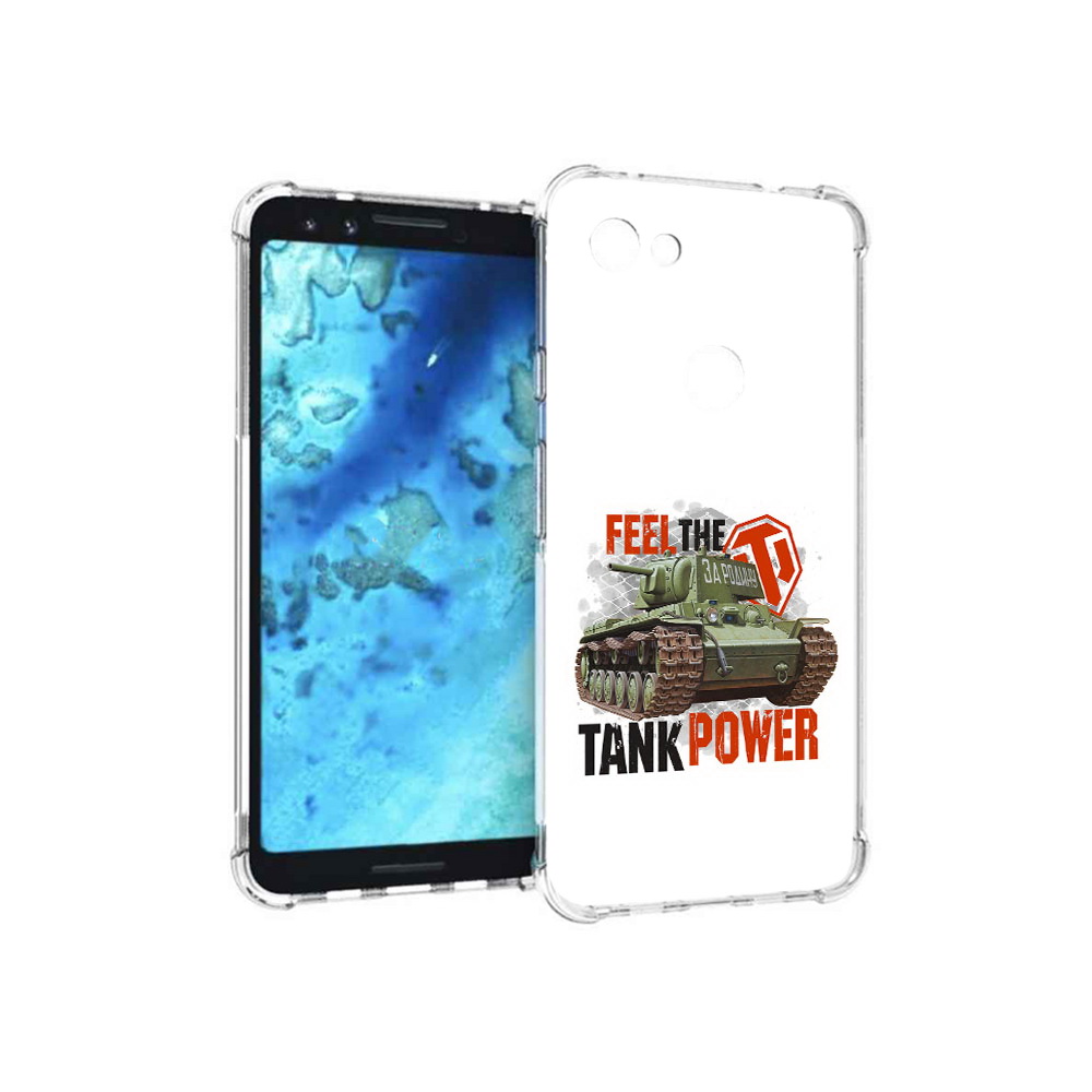 

Чехол MyPads Tocco для Google Pixel 3 Танк, Прозрачный, Tocco
