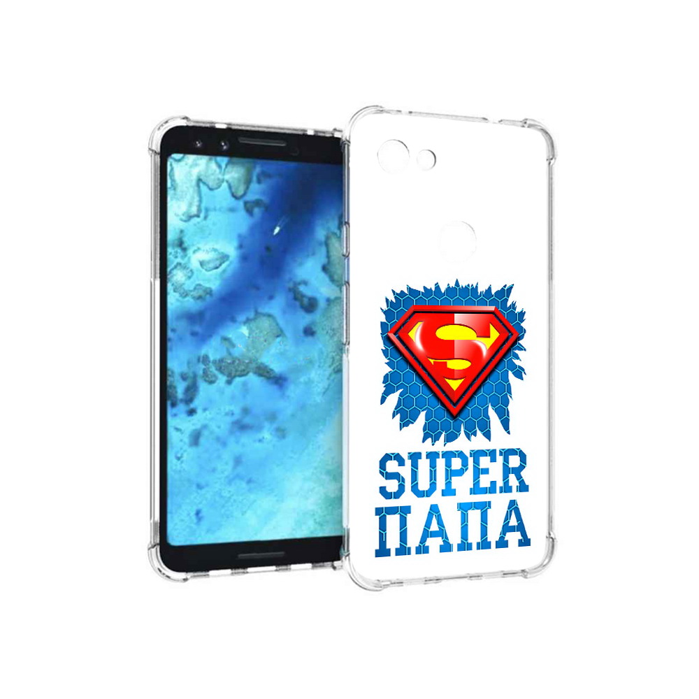 

Чехол MyPads Tocco для Google Pixel 3 Супер Папа, Прозрачный, Tocco