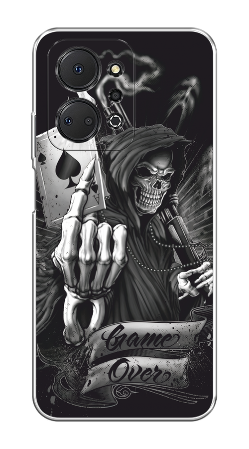 

Чехол на Honor X7A/X7A Plus "Игра закончена", Черный;серый, 6120650-1