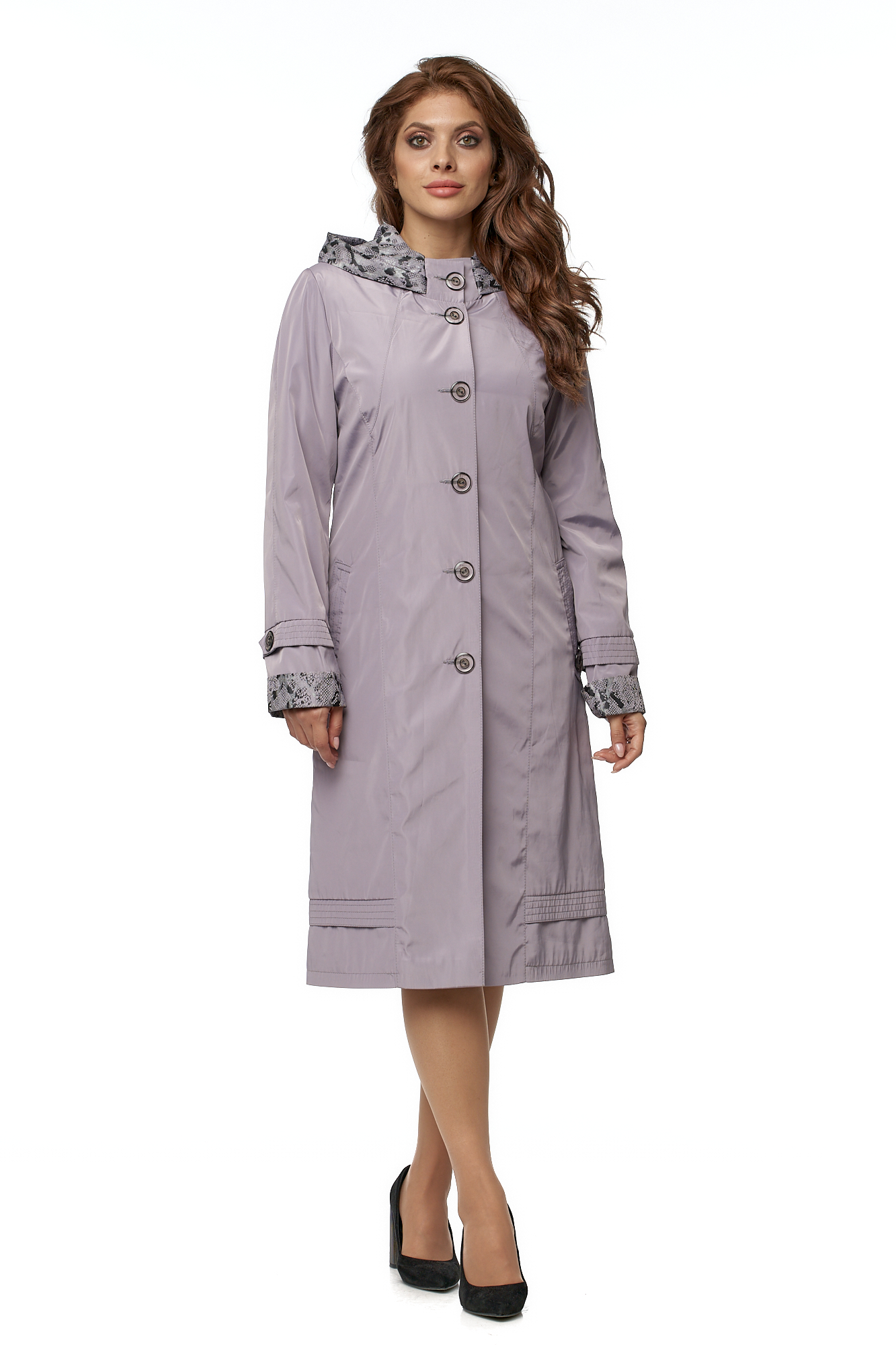 

Пальто женское МОСМЕХА 8016452 фиолетовое 50 RU, 8016452