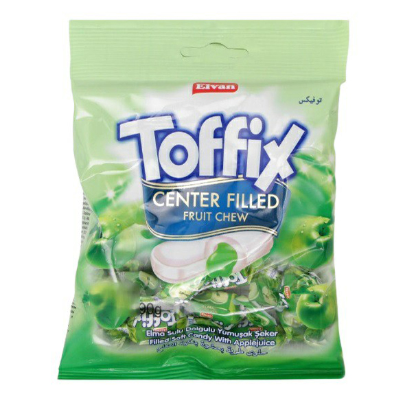Жевательные конфеты Toffix Яблоко 90 г
