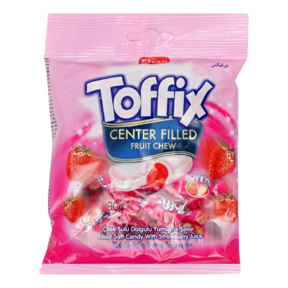 Жевательные конфеты Toffix Клубника 90 г