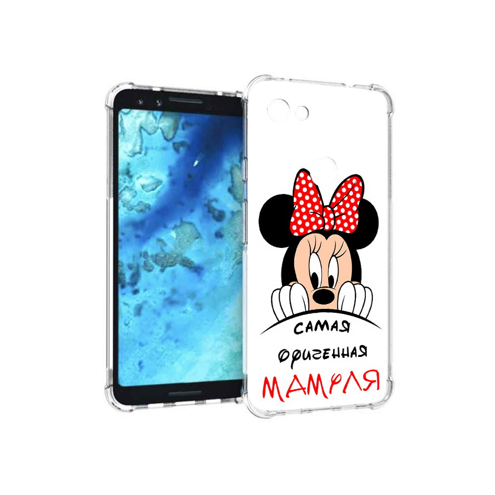 

Чехол MyPads Tocco для Google Pixel 3 Самая лучшая мамуля Мини Маус, Прозрачный, Tocco