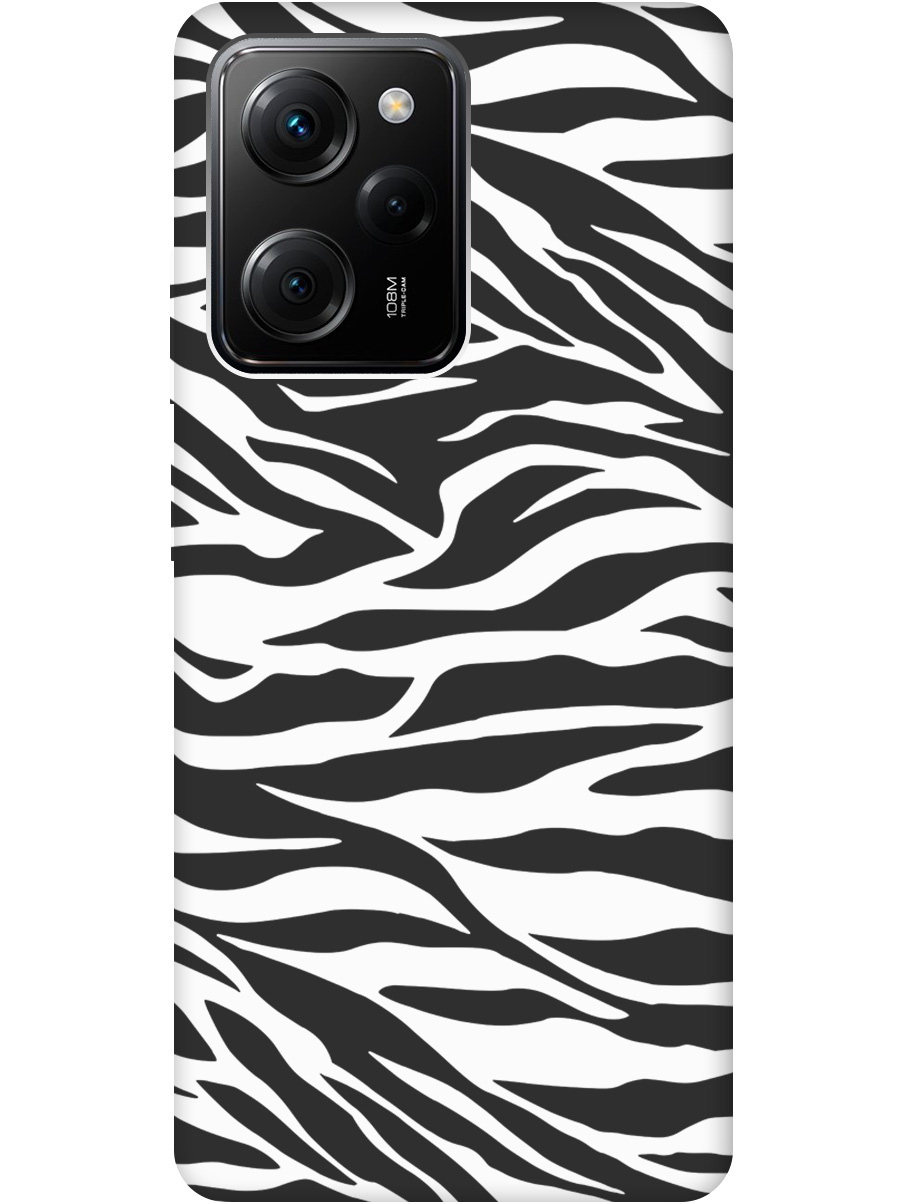 

Силиконовый чехол на Xiaomi Poco X5 Pro 5G с рисунком "Паттерн зебры" Soft Touch черный, 20000918