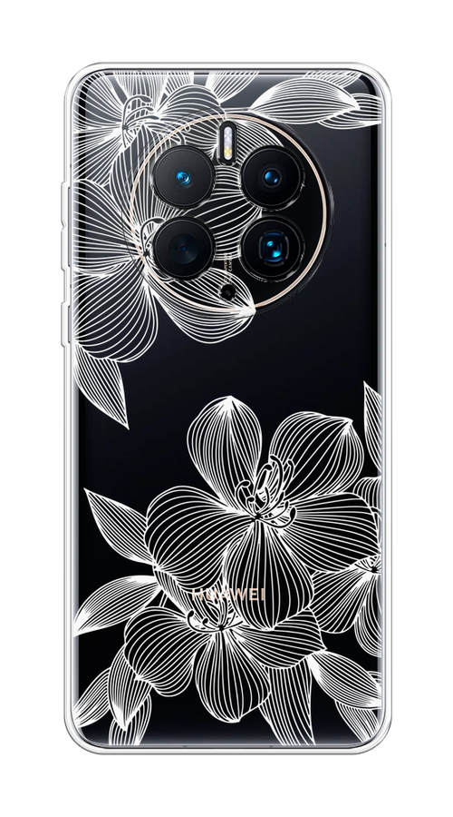 

Чехол на Huawei Mate 50 Pro "Крокус", Белый;прозрачный, 6109950-1