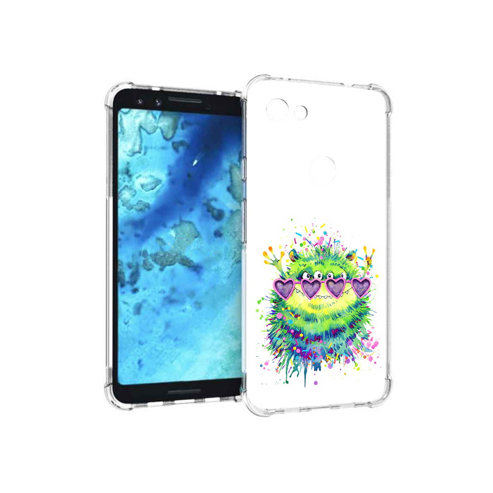 

Чехол MyPads Tocco для Google Pixel 3 Пушистый персонаж, Прозрачный, Tocco