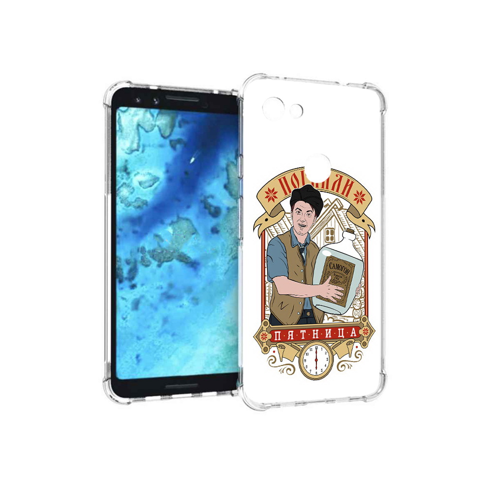 

Чехол MyPads Tocco для Google Pixel 3 Погнали пятница, Прозрачный, Tocco