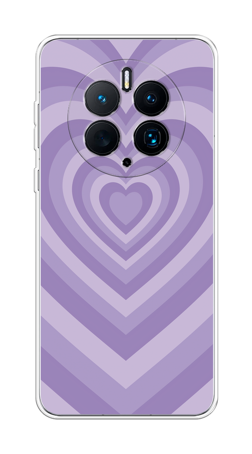 

Чехол на Huawei Mate 50 Pro "Violet heart latte", Фиолетовый, 6109950-1
