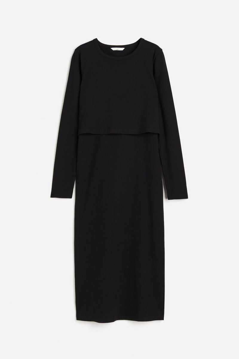 

Платье женское H&M 1209099 черное XL, Черный, 1209099