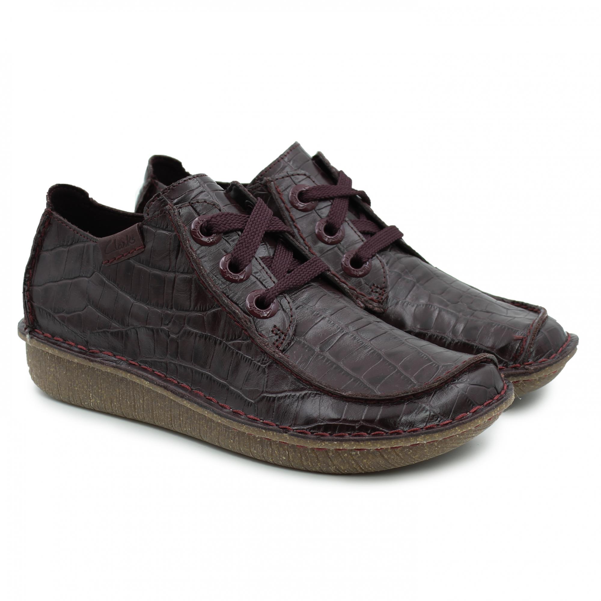 

Полуботинки женские Clarks Funny Dream 26151068 бордовые 35.5 EU, Funny Dream 26151068