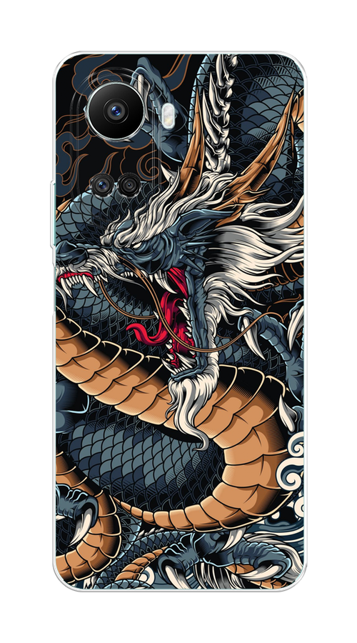 

Чехол на Huawei nova 10 SE "Japanese Dragon", Коричневый;черный;синий, 6109650-1