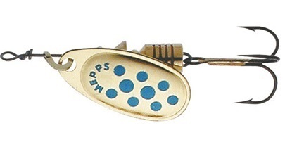 

Блесна вращающаяся Mepps COMET PTS, 2, Gold/Blue dots, комплект из 1 штука, Золотистый, Comet Pts