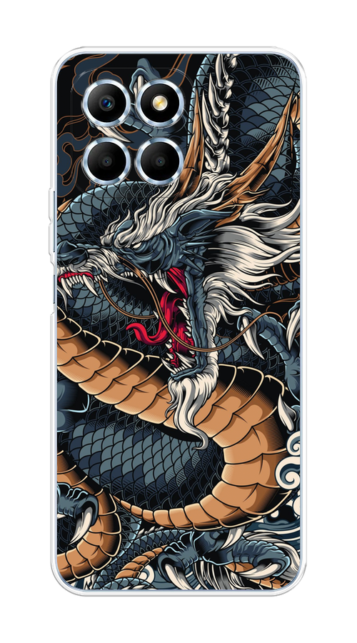 

Чехол на Huawei Honor X6/X6s "Japanese Dragon", Коричневый;черный;синий, 6109550-1