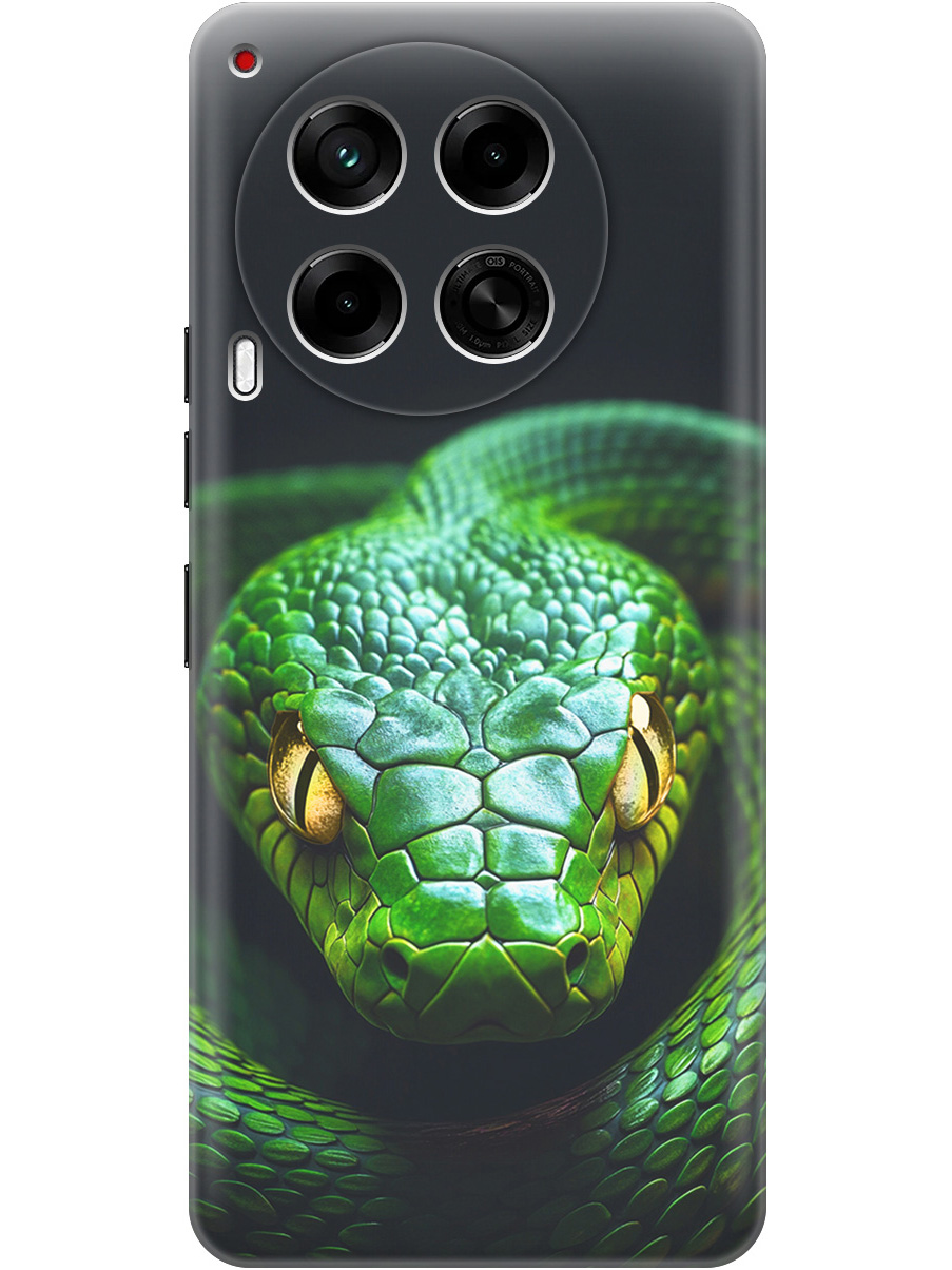 

Силиконовый чехол на Tecno Camon 30 4g / 30 5g с принтом "Зеленая змея", Прозрачный;черный;серебристый;зеленый, 782632413
