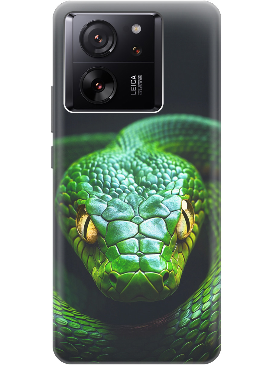 

Силиконовый чехол на Xiaomi 13T / 13T Pro с принтом "Зеленая змея", Прозрачный;черный;серебристый;зеленый, 776584813