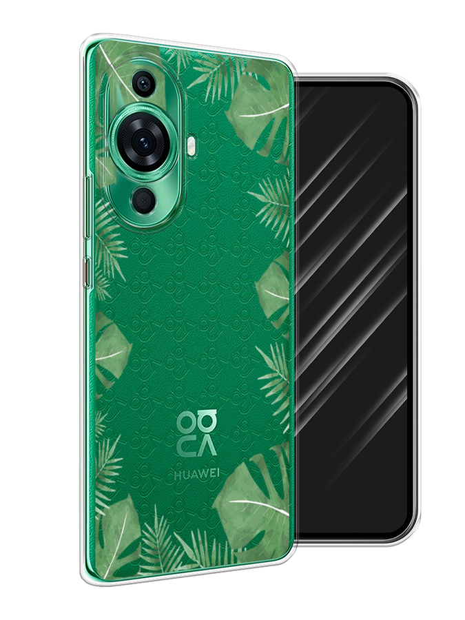 

Чехол Awog на Huawei Nova 11 Pro "Листья папоротника рамка", Зеленый, 6121350-8