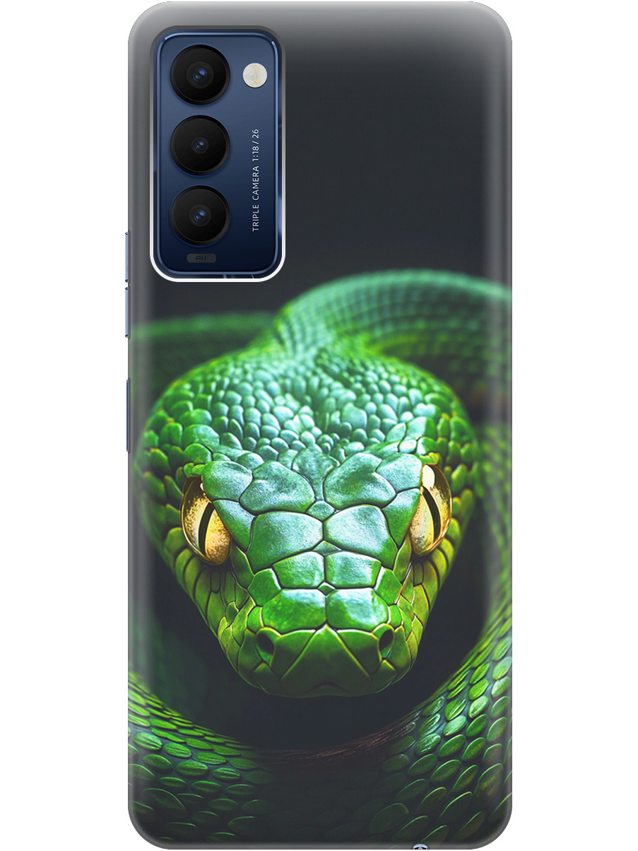 

Силиконовый чехол на Tecno Camon 18 / 18P с принтом "Зеленая змея", Прозрачный;черный;серебристый;зеленый, 741735913