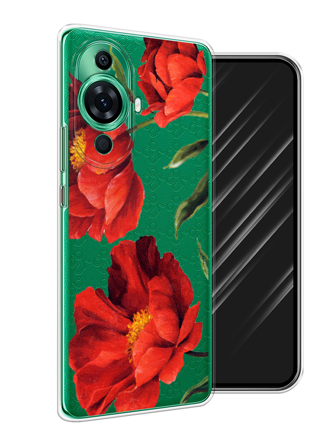 

Чехол Awog на Huawei Nova 11 Pro "Красные маки", Красный, 6121350-8
