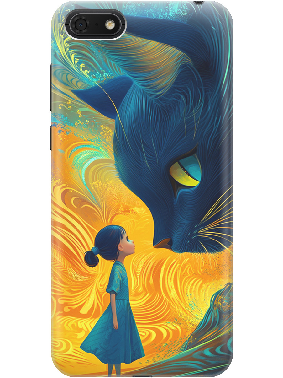 

Силиконовый чехол на Honor 7A / 7S / Huawei Y5 (2018) / Y5 Prime (2018) с принтом 875725, Прозрачный;желтый;синий, 717872985