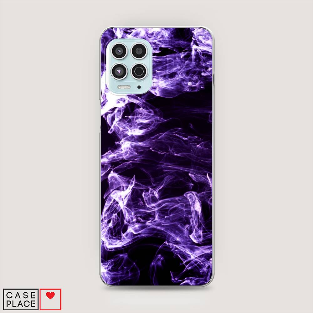 

Чехол на Motorola Moto G100 "Фиолетовый дым", Фиолетовый;белый;черный, 241650-3