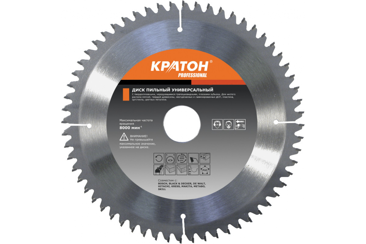 

Диск пильный универсальный Кратон 1 06 05 006 PROFESSIONAL 250х32х2.9 мм; 80Т