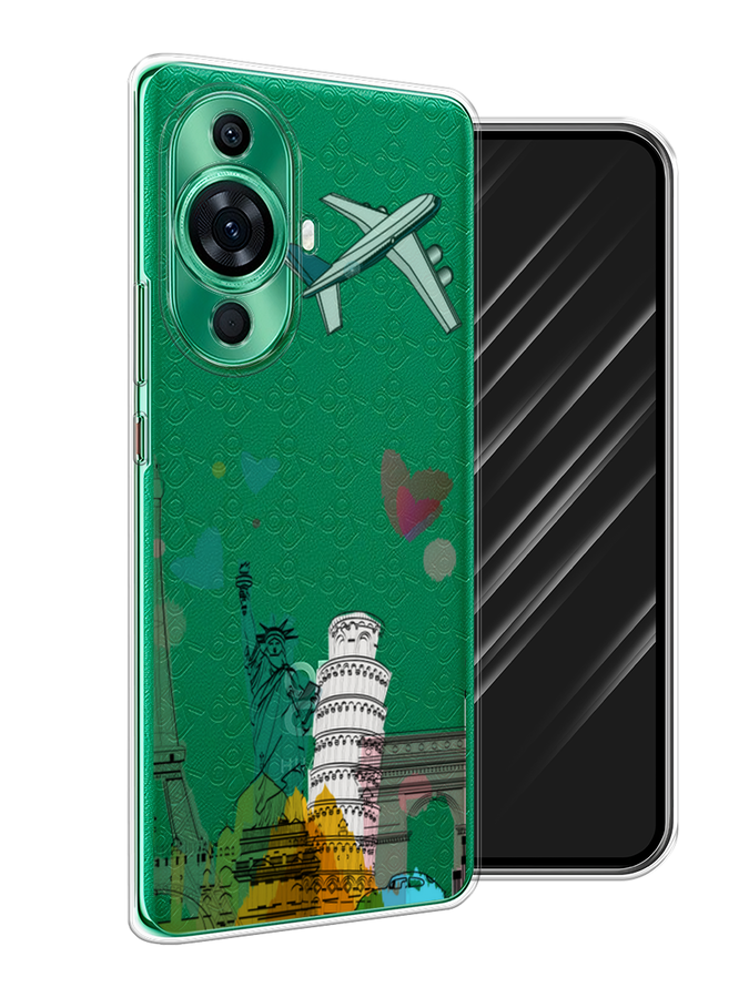 

Чехол Awog на Huawei Nova 11 Pro "Самолет путешествий", Желтый, 6121350-10