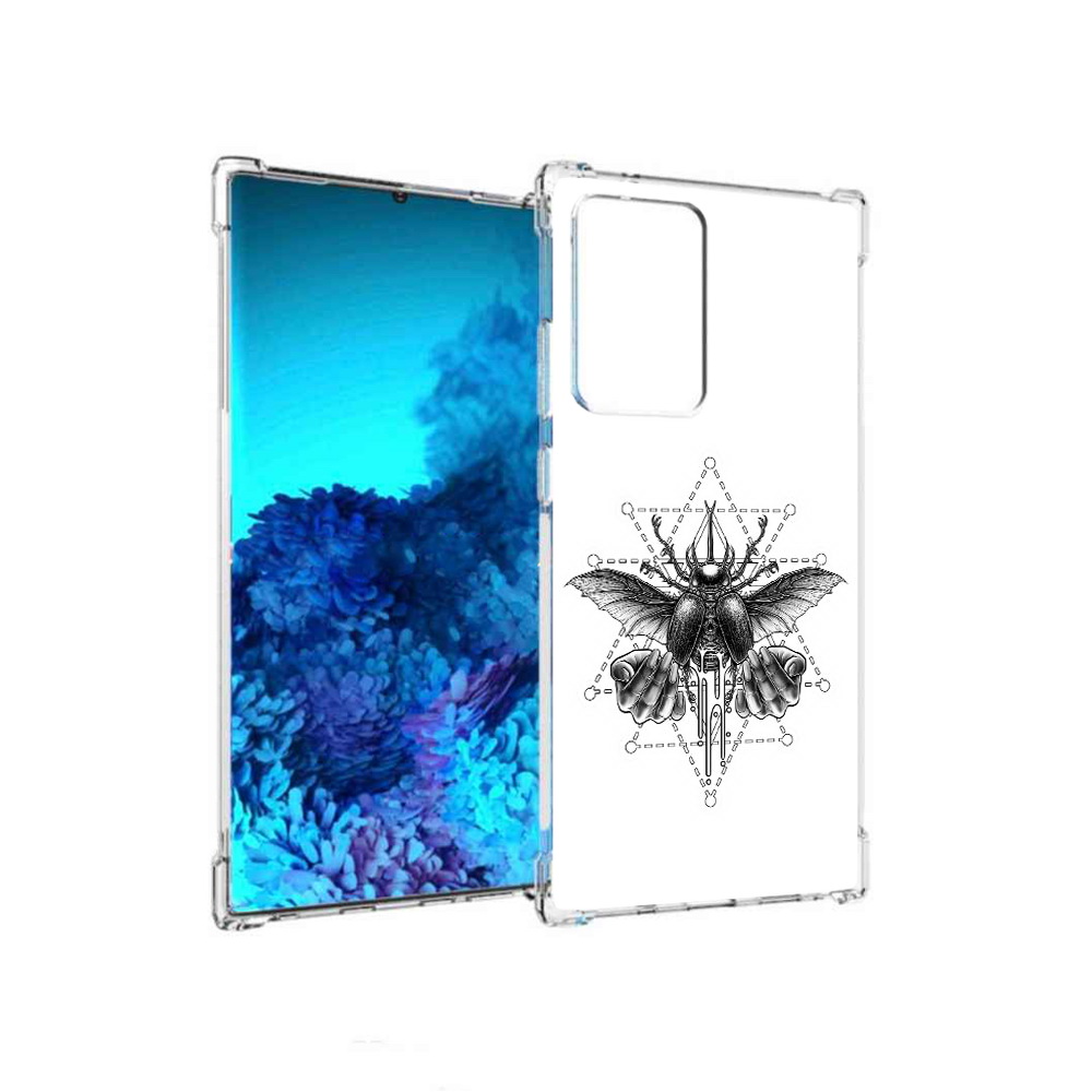 

Чехол MyPads Tocco для Samsung Galaxy Note 20 Ultra скарабей (PT151896.552.601), Прозрачный, Tocco