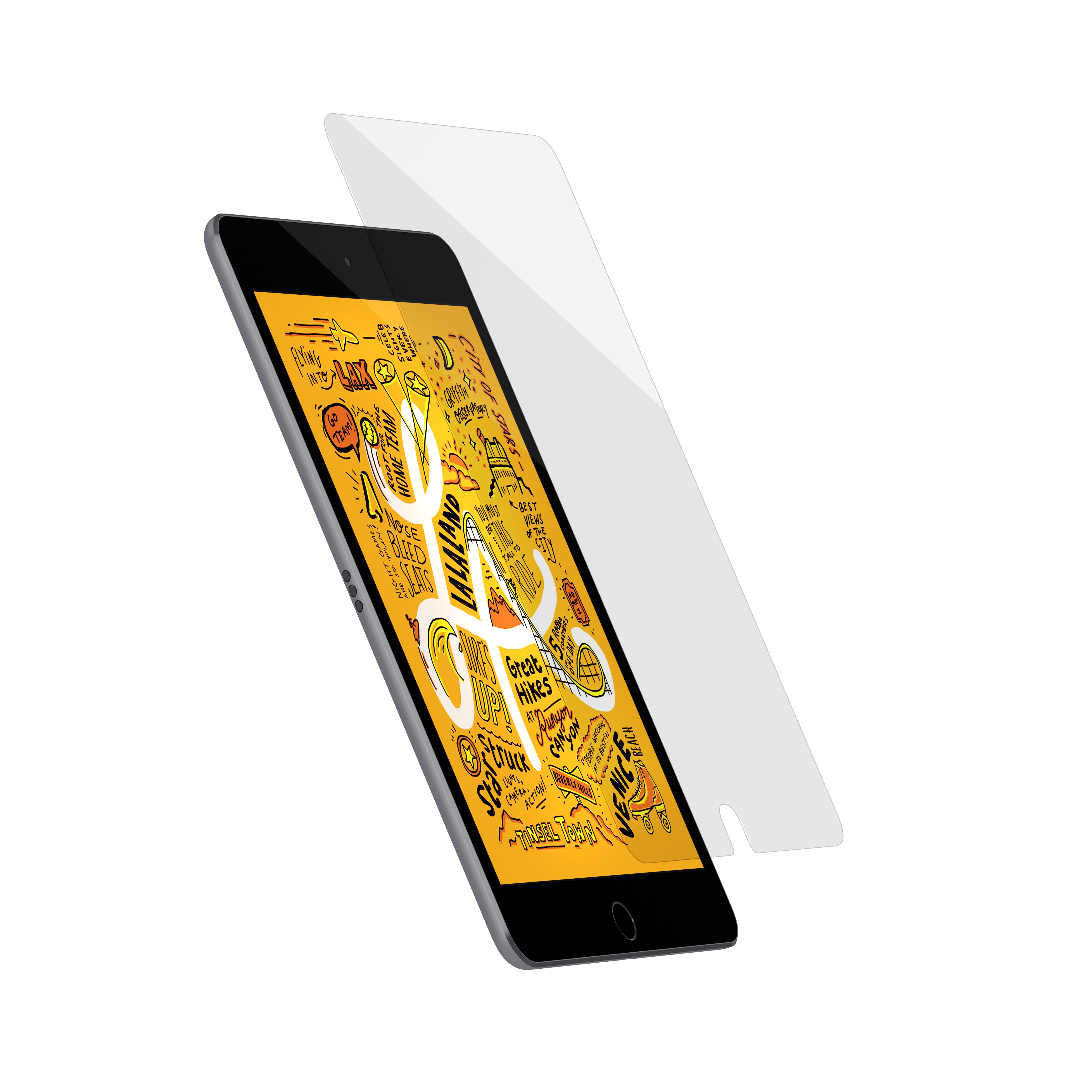 Защитное стекло uBear для iPad Mini 5, 2.5D, 0.33 mm, гарантия: 6 мес.
