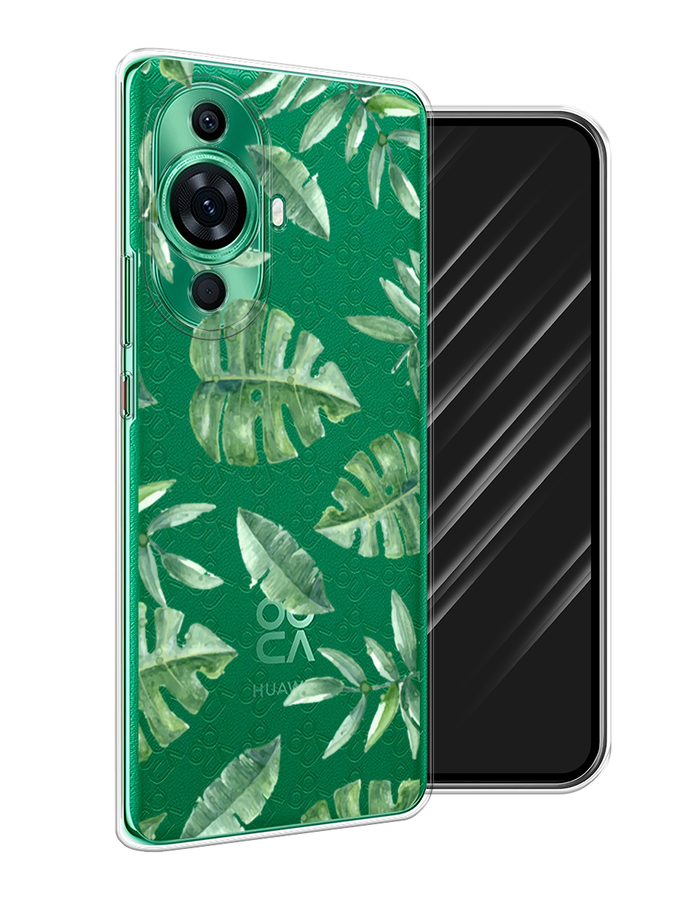 

Чехол Awog на Huawei Nova 11 Pro "Нарисованные пальмовые листья", Зеленый, 6121350-4