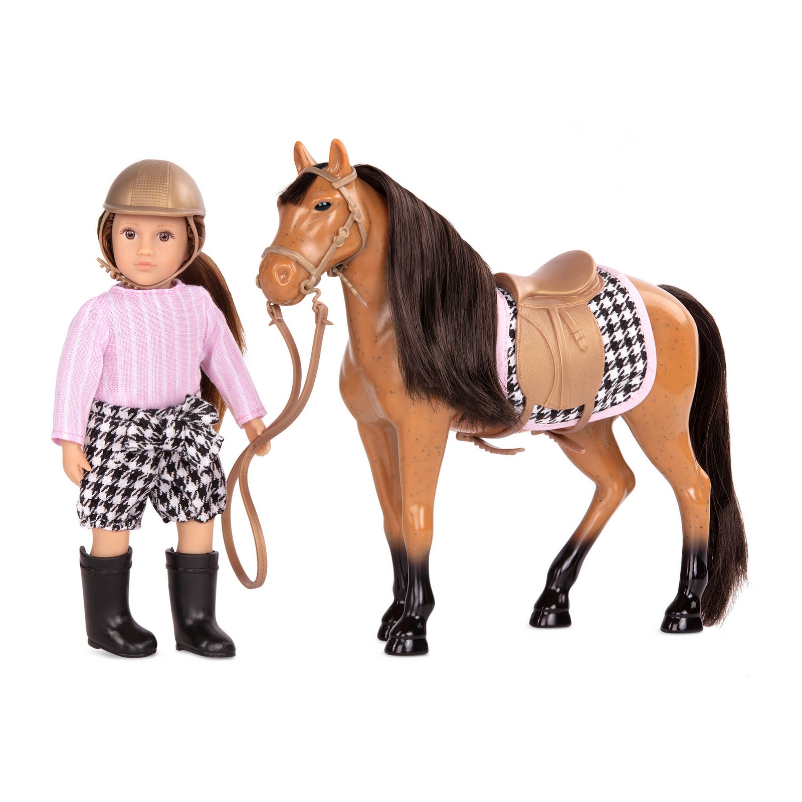Кукла Lori 15 см Селия наездница с лошадью L31183