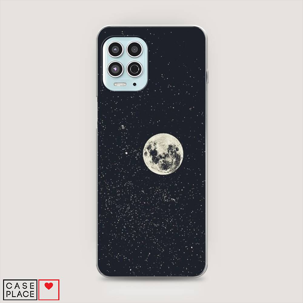 

Чехол на Motorola Moto G100 "Полнолуние", Красный, 241650-2