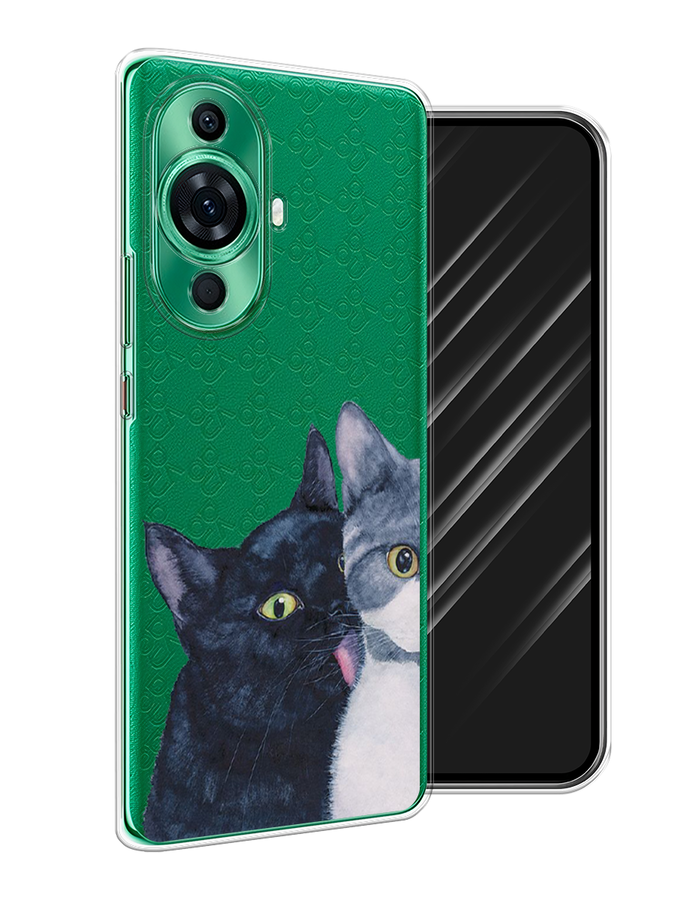 

Чехол Awog на Huawei Nova 11 Pro "Кошачья любовь", Синий, 6121350-1