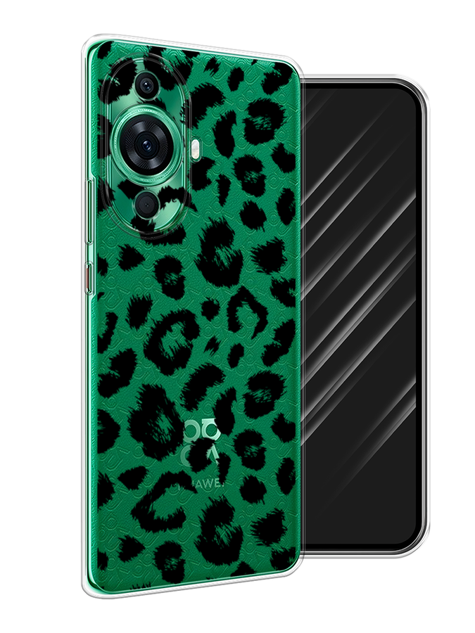 

Чехол Awog на Huawei Nova 11 Pro "Окрас леопарда фон", Черный, 6121350-2