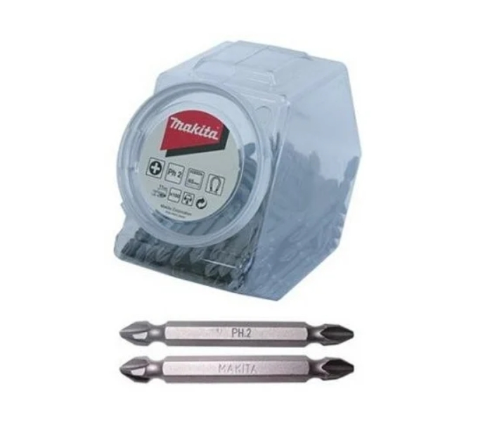 

Биты Makita Phillips 65 №2 2-х стороние (D-31647)(упаковке 100шт)
