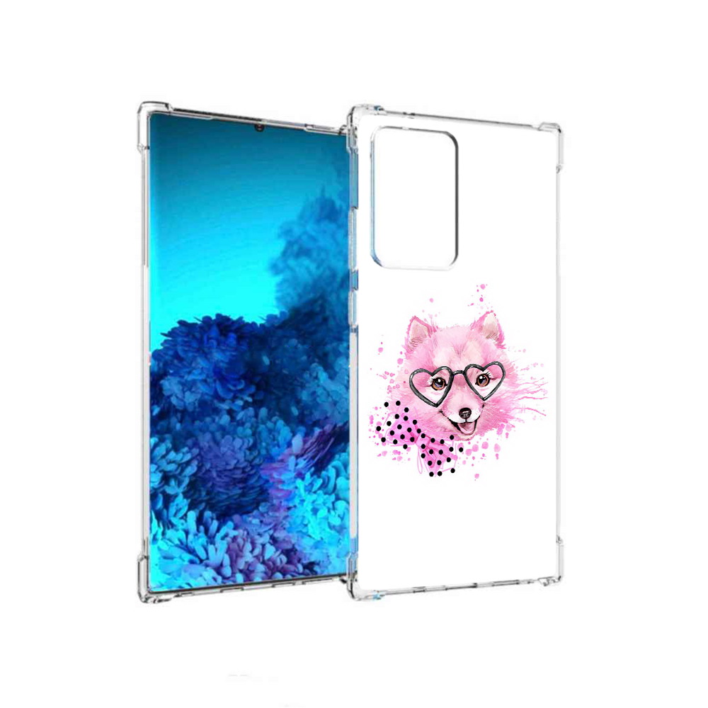 

Чехол MyPads Tocco для Samsung Galaxy Note 20 Ultra розовый волченок (PT151896.552.585), Прозрачный, Tocco